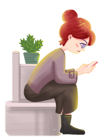 1700636750603778.png 千库网_女人低头玩手机_元素编号13372645.png