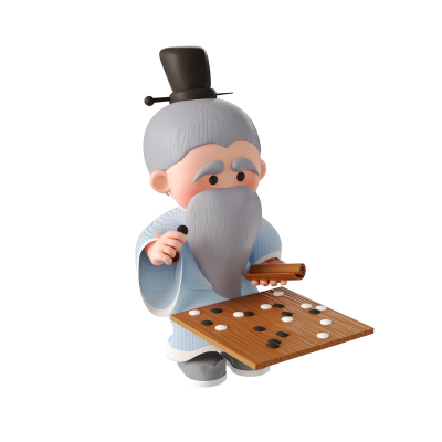 千库网_3D立体孔子下棋形象_元素编号13613387.png