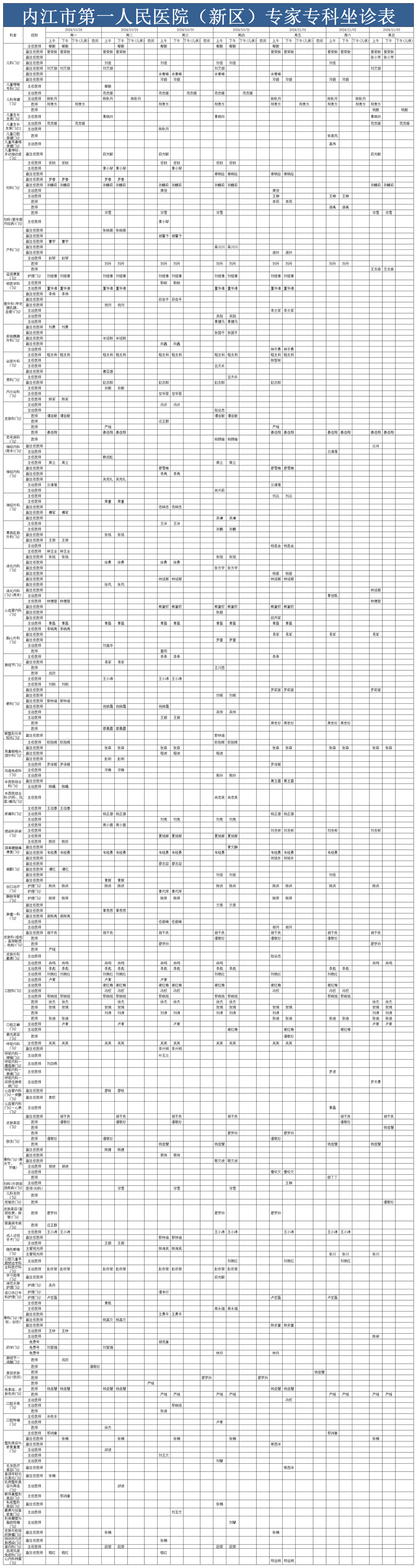 1730080253195114.png 医生排班2024.10.28-11.3(已排序).png