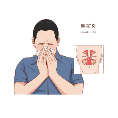 千库网_常见医疗人物疾病图例鼻窦炎_元素编号14589907.png
